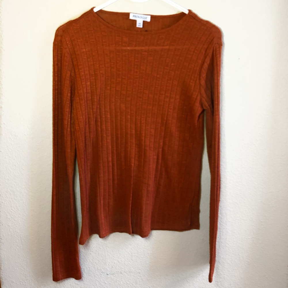 Orange Soft Long Sleeve Shirt
